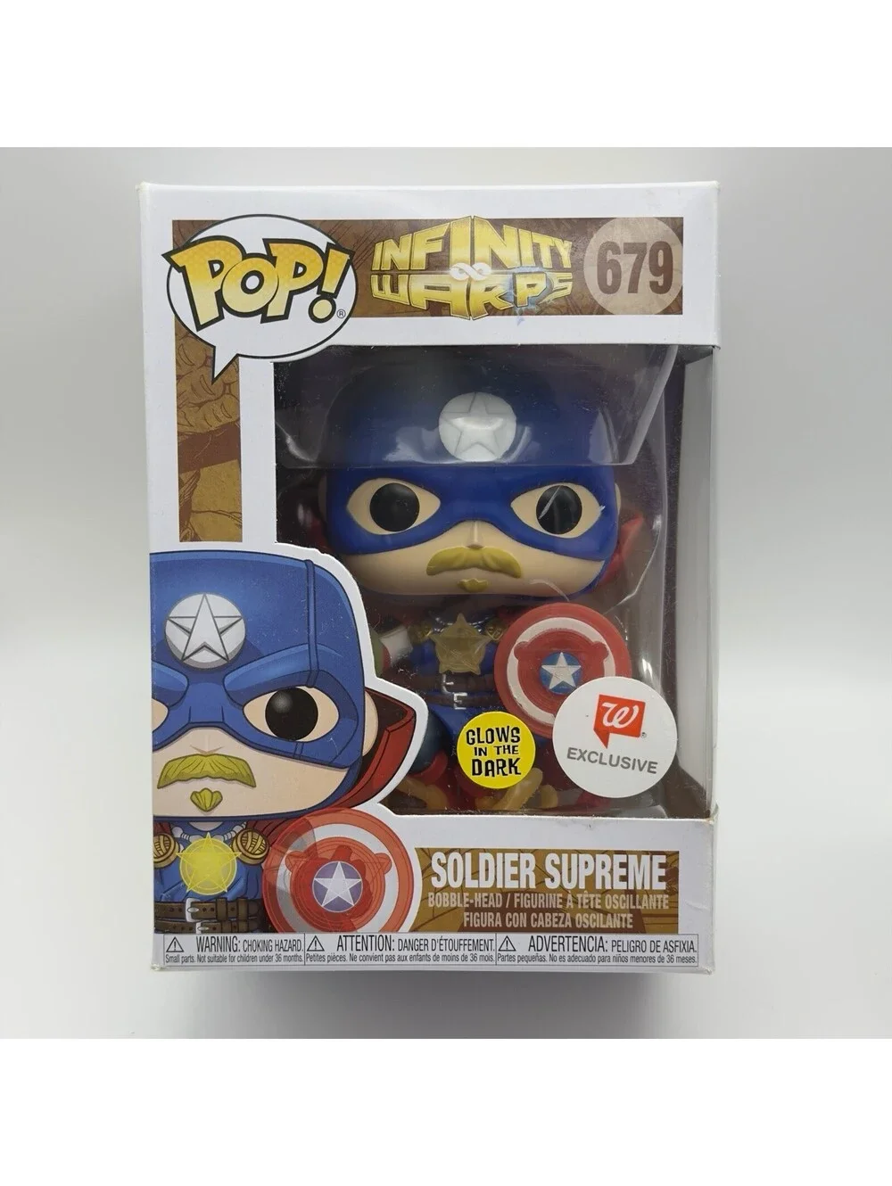 MARVEL FUNKO POPS! Soldier Supreme 679 Scream Symbiote 671 Exclusive Glow Dark